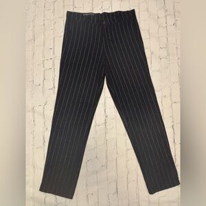 Kids Navy Pinstripe Pants